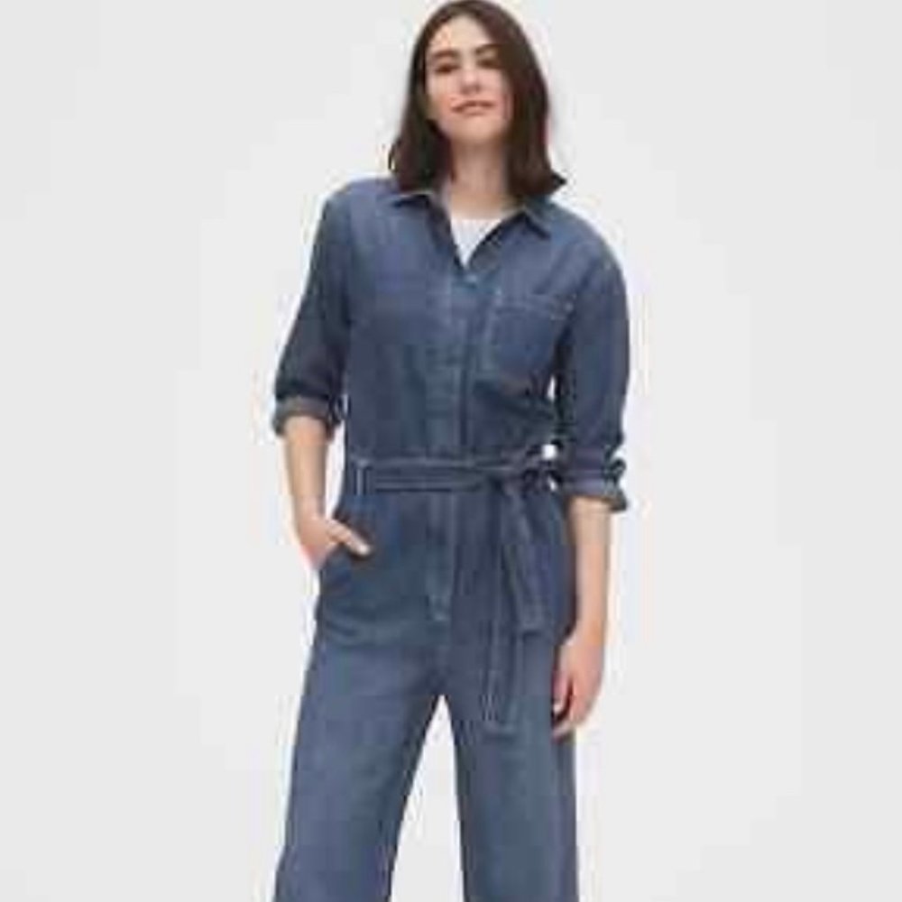 Gap Denim Jumpsuit - Size 16 - Utility Jumpsuit